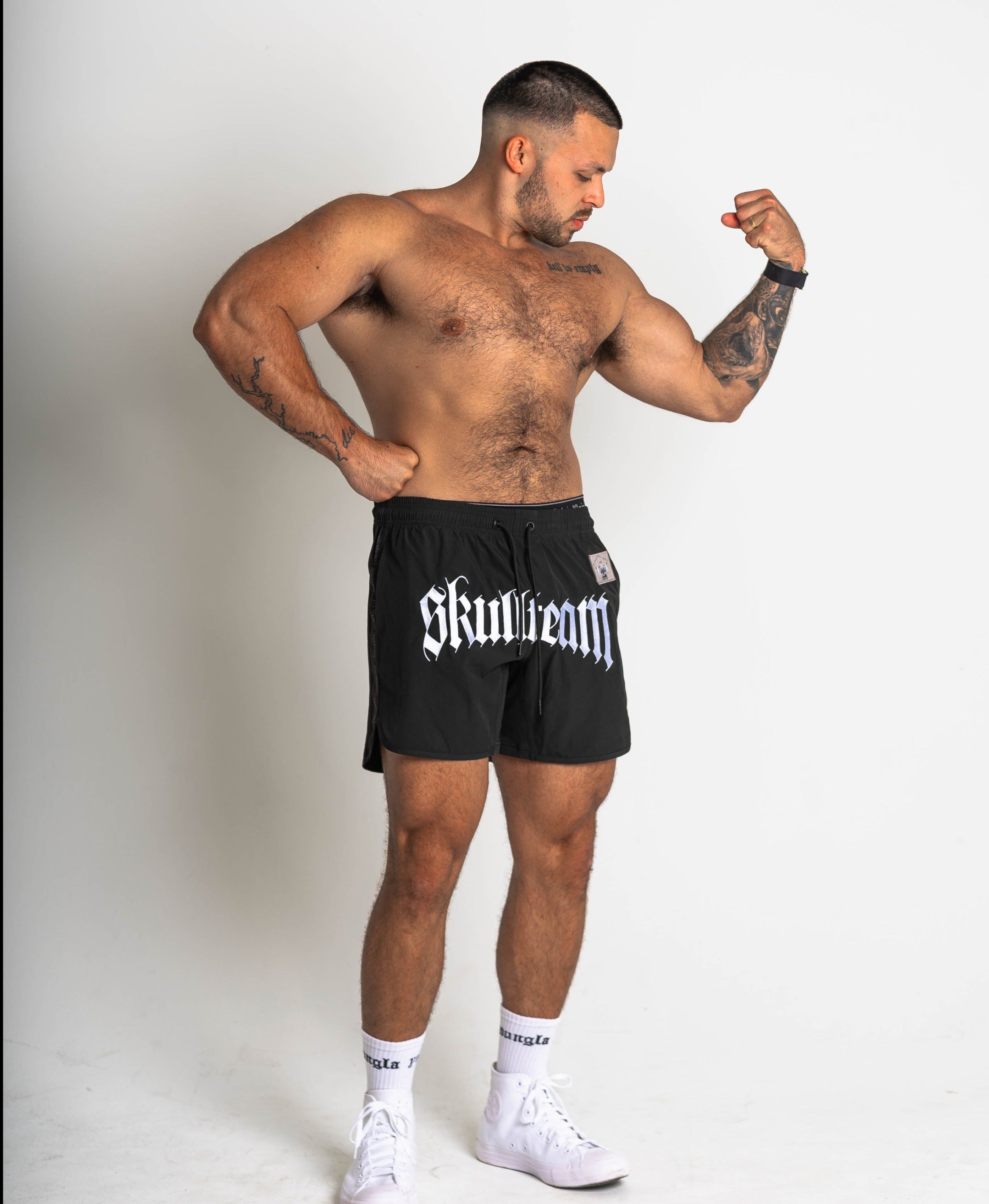 Heavyweight Club - Embroidered Skullteam Shorts