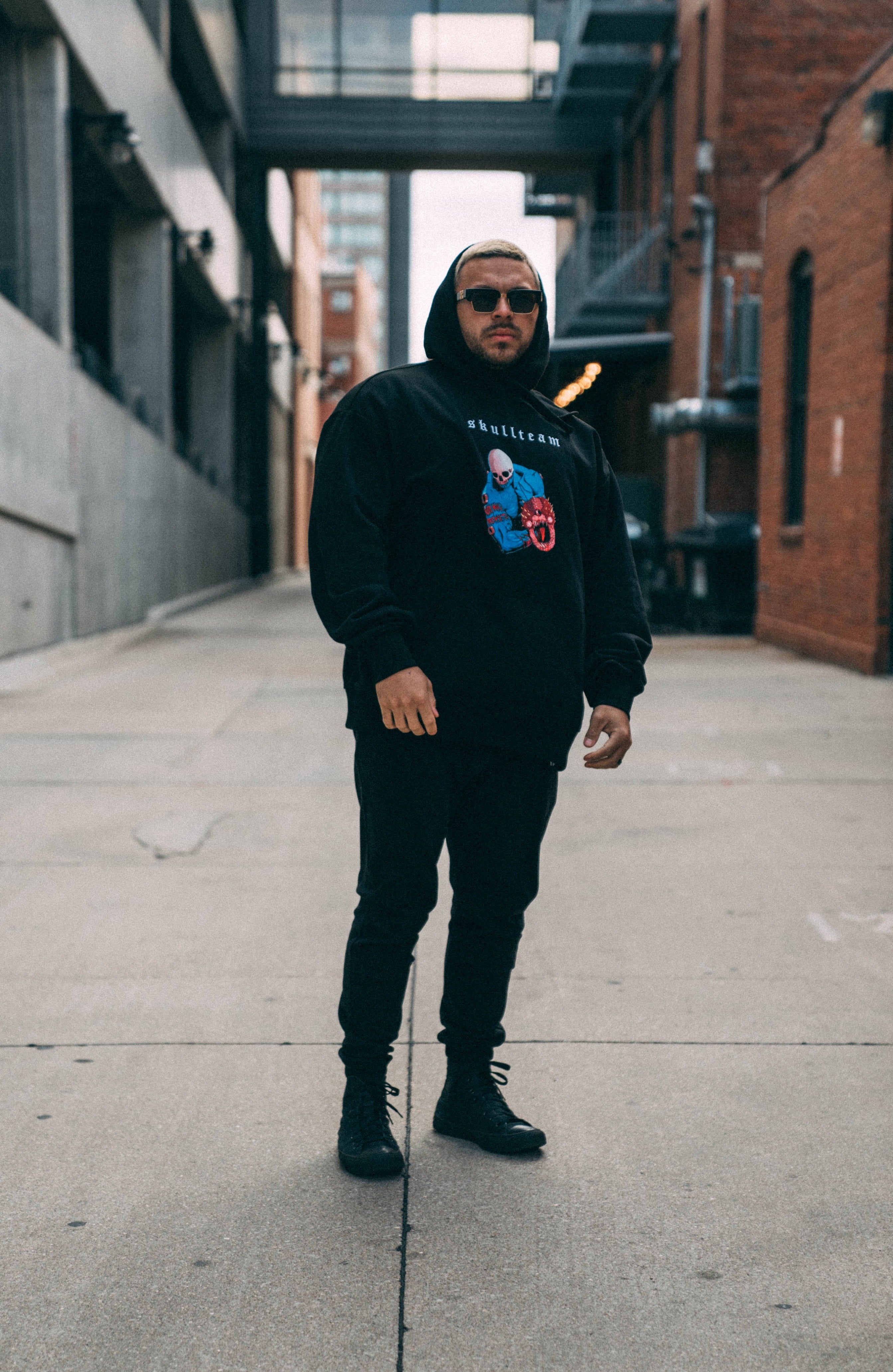 Kai Wachi - Embroidered Heavyweight Club Oversized Hoodie