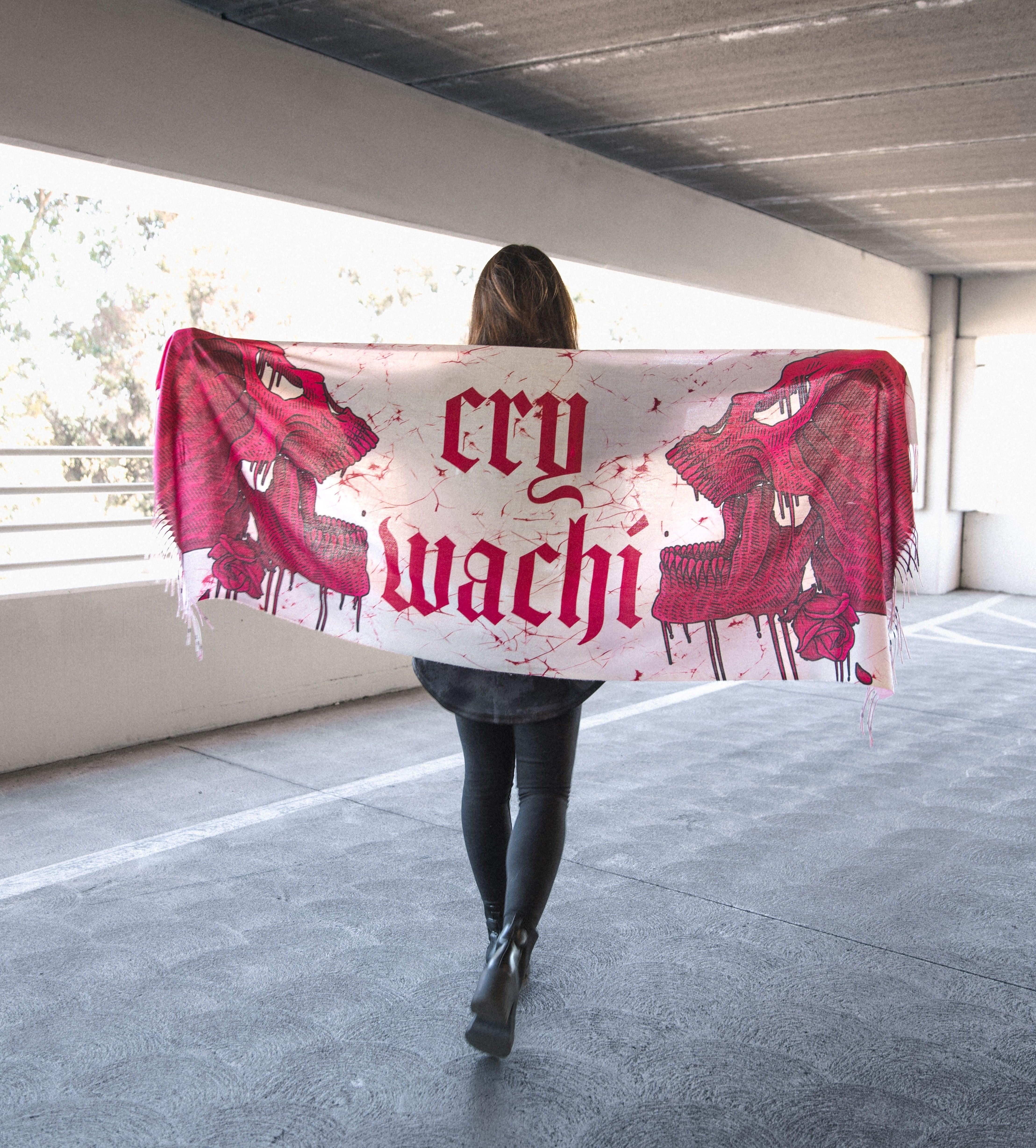 PRESALE: Cry Wachi - RUN Pashmina (White)
