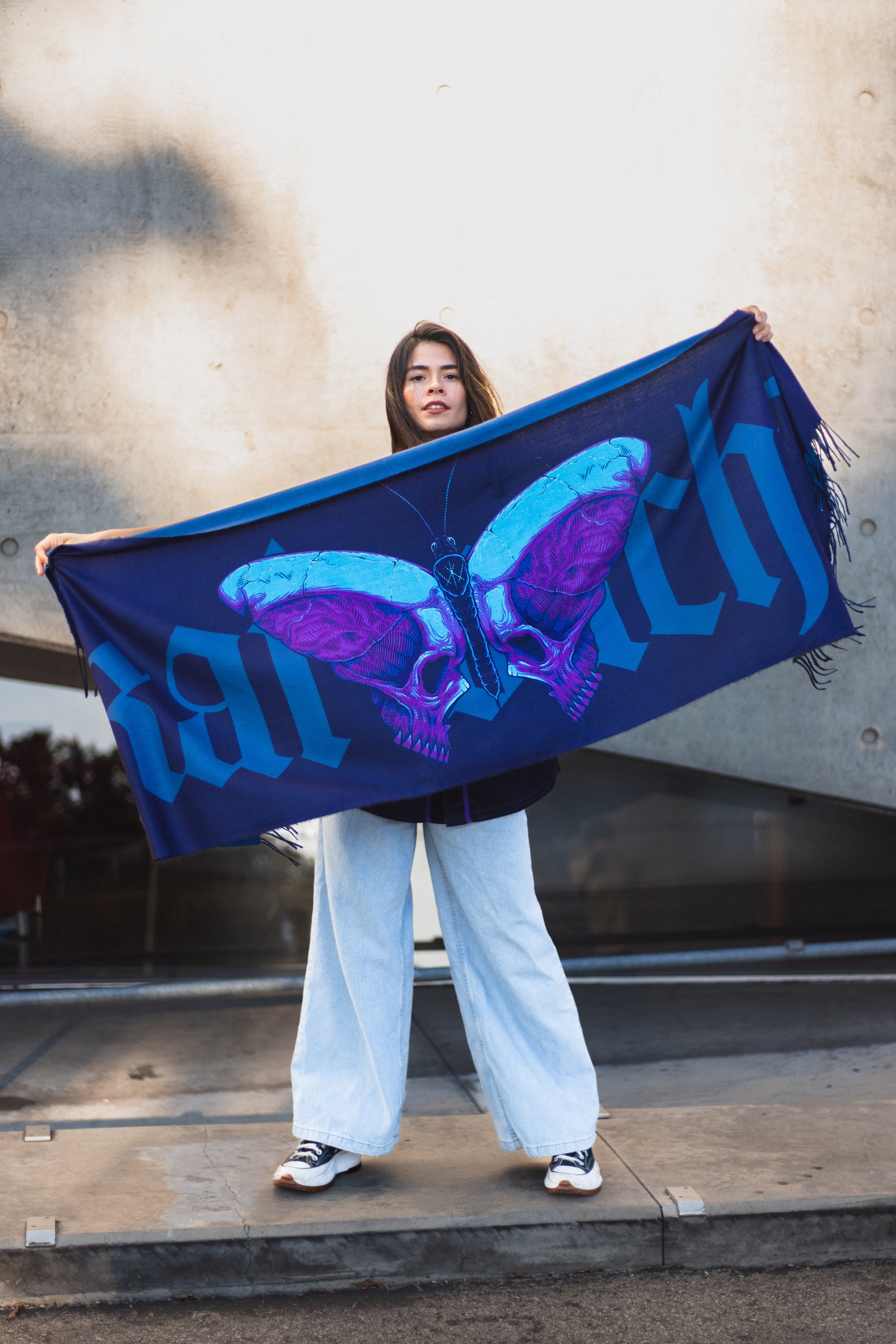 PRESALE: Kai Wachi - Nekrosis Butterfly Pashmina (Purple)