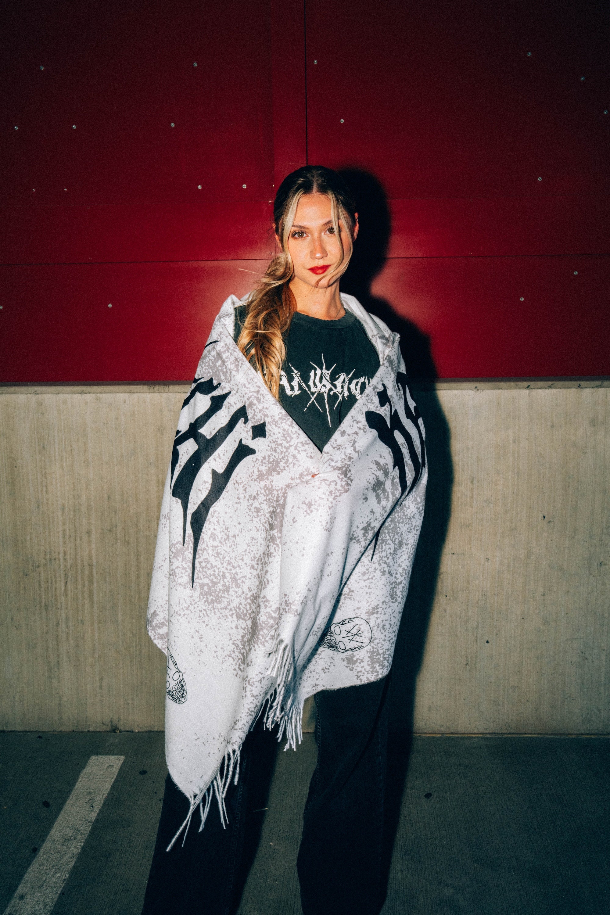 PRESALE: Kai Wachi - White Logo Pashmina
