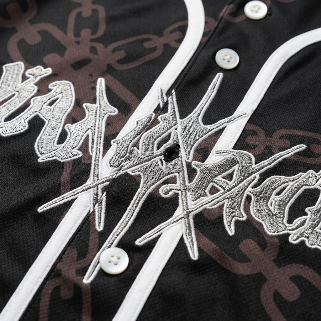 PRESALE: Kai Wachi - Black Logo Baseball Jersey