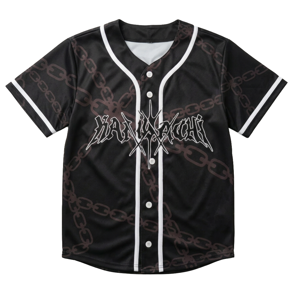 PRESALE: Kai Wachi - Black Logo Baseball Jersey