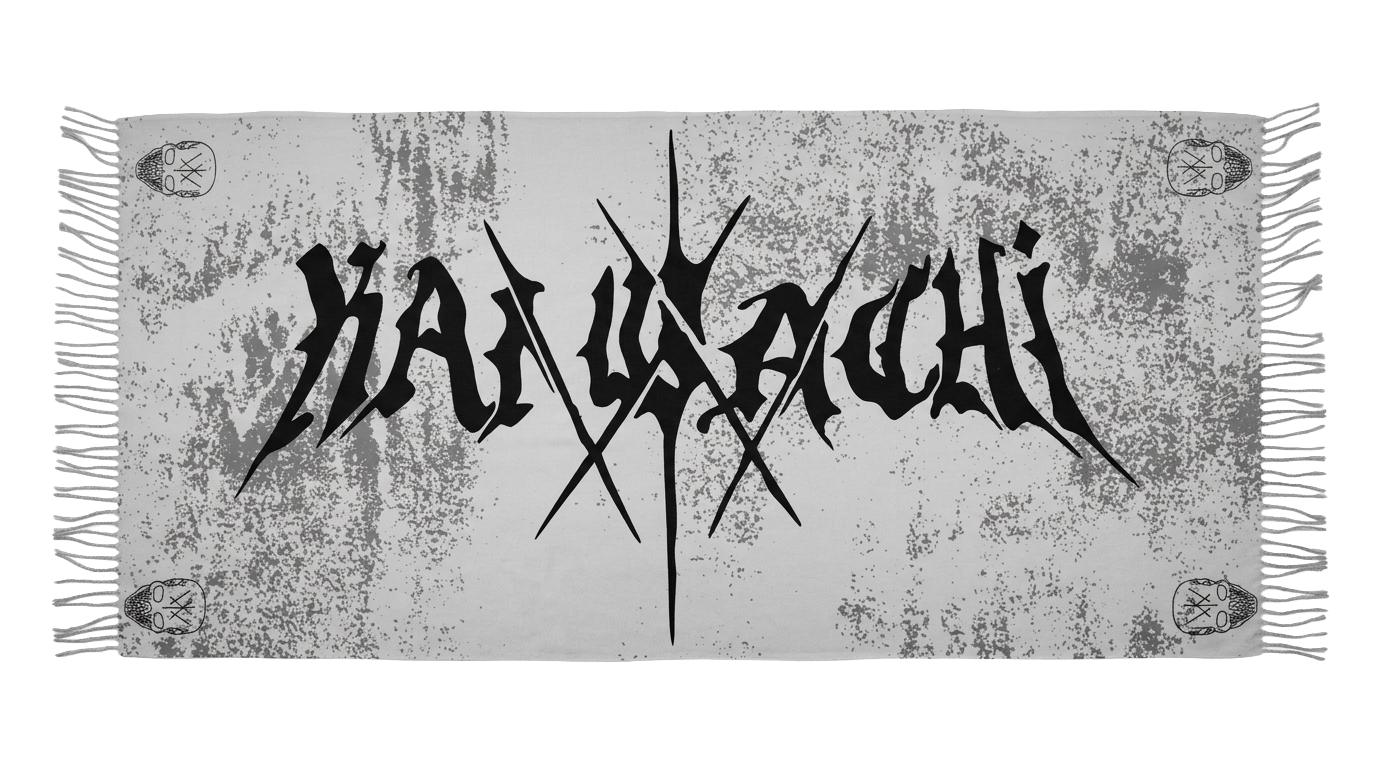 PRESALE: Kai Wachi - White Logo Pashmina