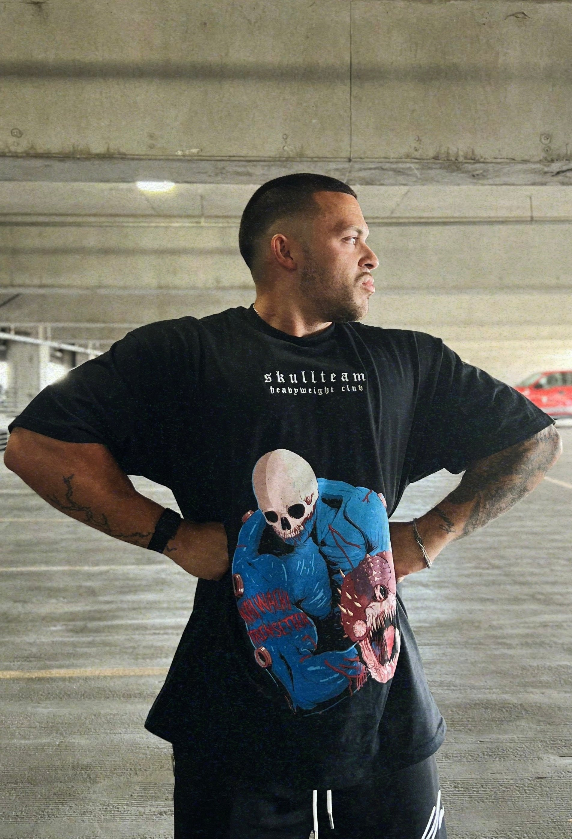 Kai Wachi - Embroidered Heavyweight Club Oversized Tee